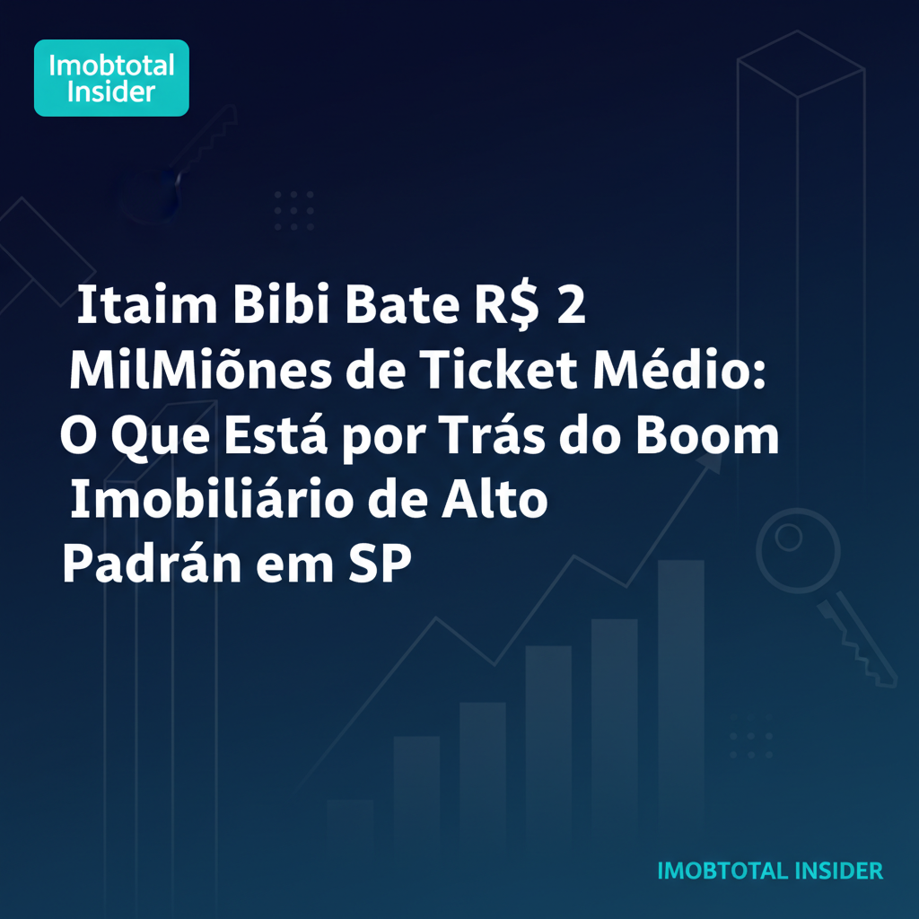 Itaim Bibi Bate R$ 2 Milhões de Ticket Médio: O Que Está por Trás do Boom Imobiliário de Alto Padrão em SP